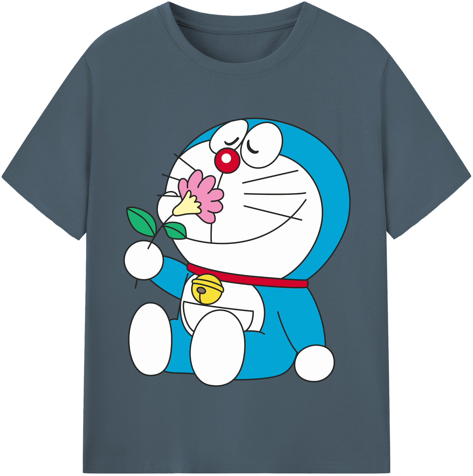 （画像用） ドラえもん Doraemon 綿100％半袖Tシャツ（フロントプリント）